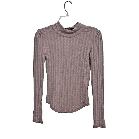 Free People Party In The Back Barely Lilac Open Tie Back Purple T-Shirt Top Smal - Picture 2 of 12